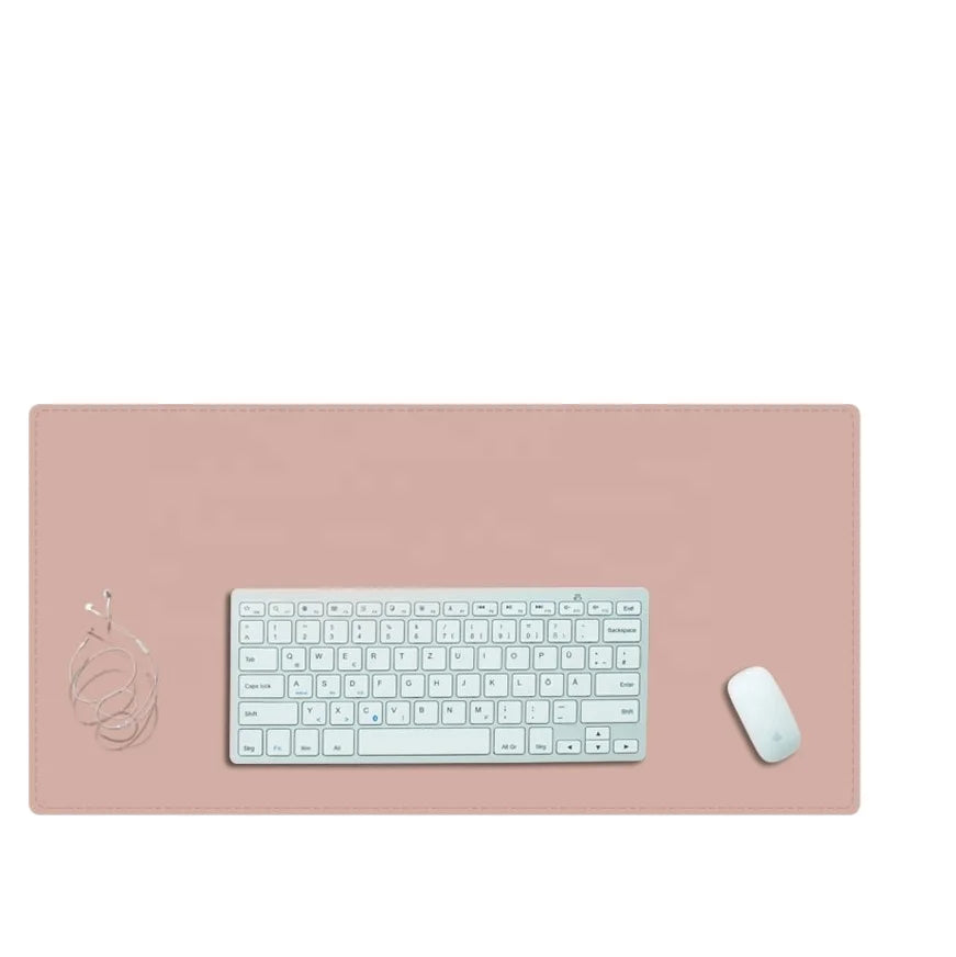 Trendy Fashion Factory Price Custom 90x45cm Double-sided PU Leather Waterproof UV Printed Multifunction Desk Mat Business Gifts