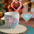 Plastic Valentine's Day Gem & Heart Biscuit Fondant Cookie Cutter Mold ToolPlay Dough Clay for Cookie Decorating