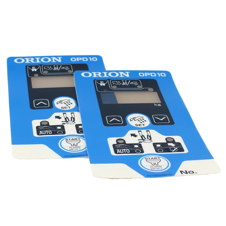 Custom Adhesive Polycarbonate PC Panel Label Lameplate Overlay Graphic Stickers for Electronic Control Equipment