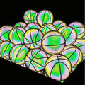 New Design Night Reflective Glow in the Dark Holographic PU Leather Custom Color Luminous Basketball for Outdoor and Indoor Gym