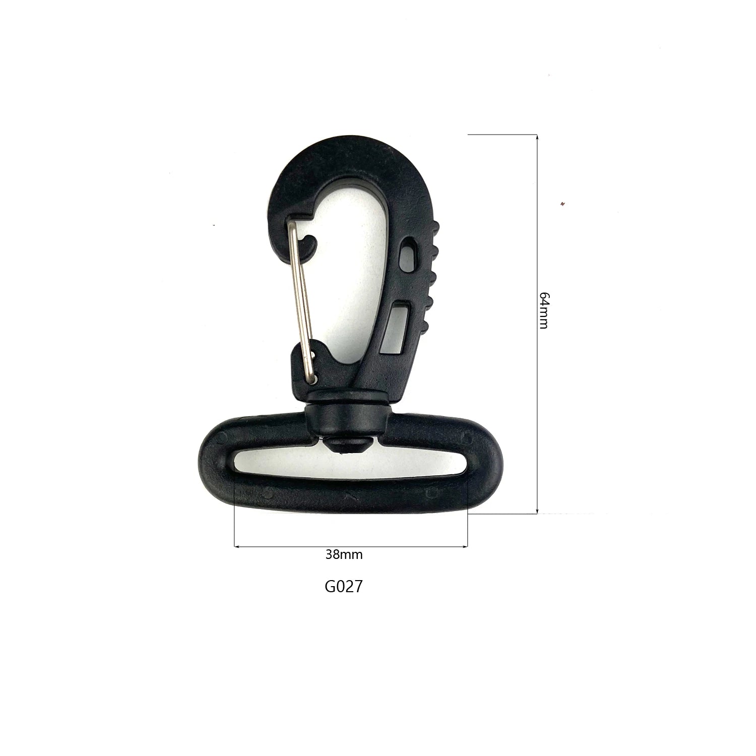 Eco-friendly Black Pom Material Hook Buckles Durable Plastic Hook for Special Bag Parts & Accessories