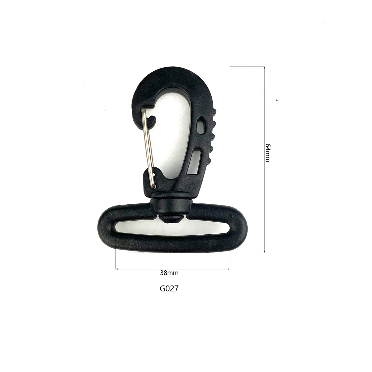 Eco-friendly Black Pom Material Hook Buckles Durable Plastic Hook for Special Bag Parts & Accessories