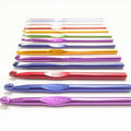 14 Sizes Stainless Steel Crochet Hooks Set Knitting Needles DIY Household Arts Craft Stitch Markers Sewing Tools Accessories