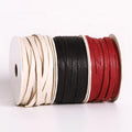 Floral Design Single Face Flat Waxed Cotton Ribbon for Christmas Gift Decorating Craft Floral Design