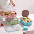 Eco-friendly Custom Logo 304 Stainless Steel Bento Box Microwave Safe Portable Food Container Multi-layer Thermal Kids Lunch Box