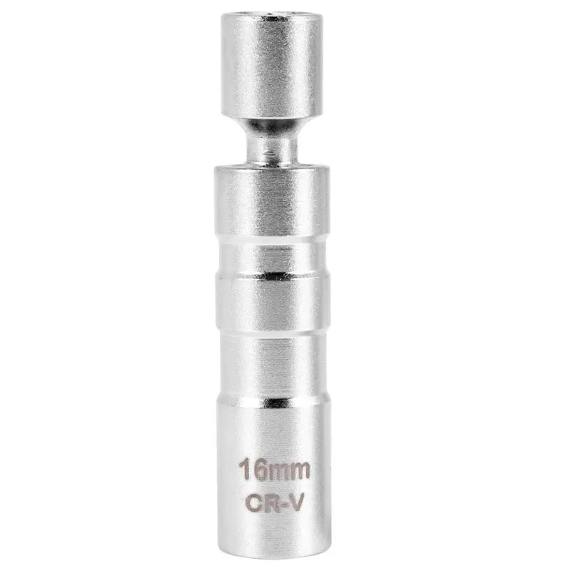 Socket Wrench Magnetic 12 Angle Repairing Removal Tool Thin Wall 3/8" Drive Sockets for 16mm Spark Plug