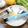 All Blue Handle Garlic Presses Cleaner Brush with Scraper Kitchen Tools Product Less Than a Dollar Keyboard Cleaning Brush