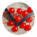 New Creative 100Pcs Artificial Red Cherry Fruit Toys 3D Lovely Realistic Kitchen Room Fruit Ornament for Cake Topper Home Decor