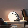 Modern Nordic Simple Humanoid Desk Lamp for Hotel Cafe Living Room Decor Resin Body DC Power Supply