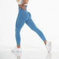 Women Seamless Leggings Yoga Pants Solid High Waist Pants Full Length Workout Leggings Fitness Yoga Leggings Sports Clothing