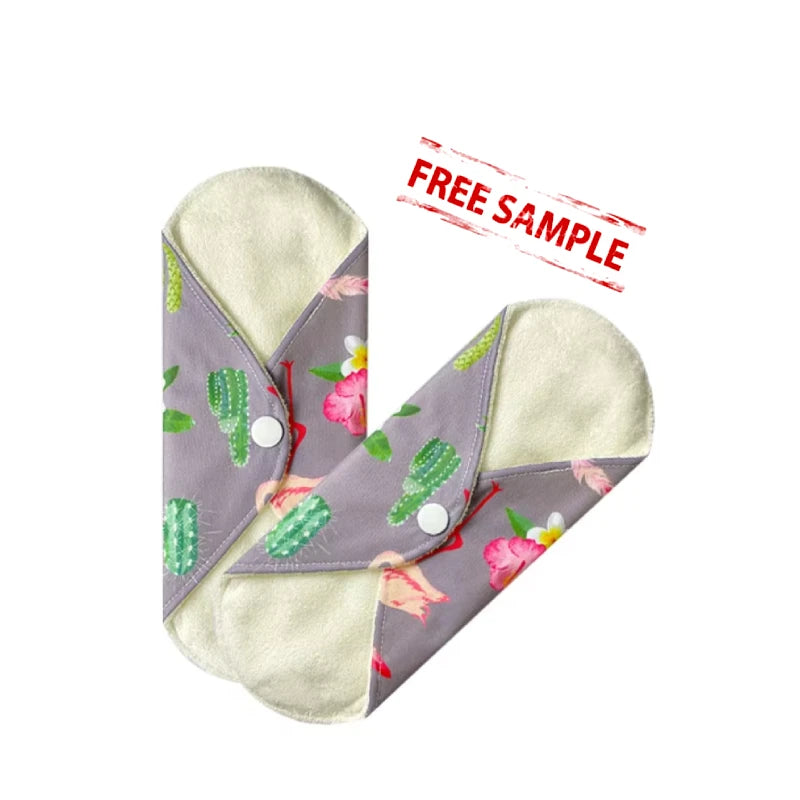 ECO Friendly Soft Bamboo Cotton Sanitary Pads Washable Organic Reusable Napkin Menstrual Pads Waterproof Sanitary Napkin Bags