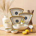 Nordic Creative High-looking Plate Platter Set Bowl Plate Combination Household Soup Bowl European-style Reunion Tableware