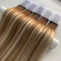 100g UV Glue Mega Curly 18-20 Inch Indian Remy Tape Hair Extensions V-Light Full Hair Extension Kit with Wire Wire Machine