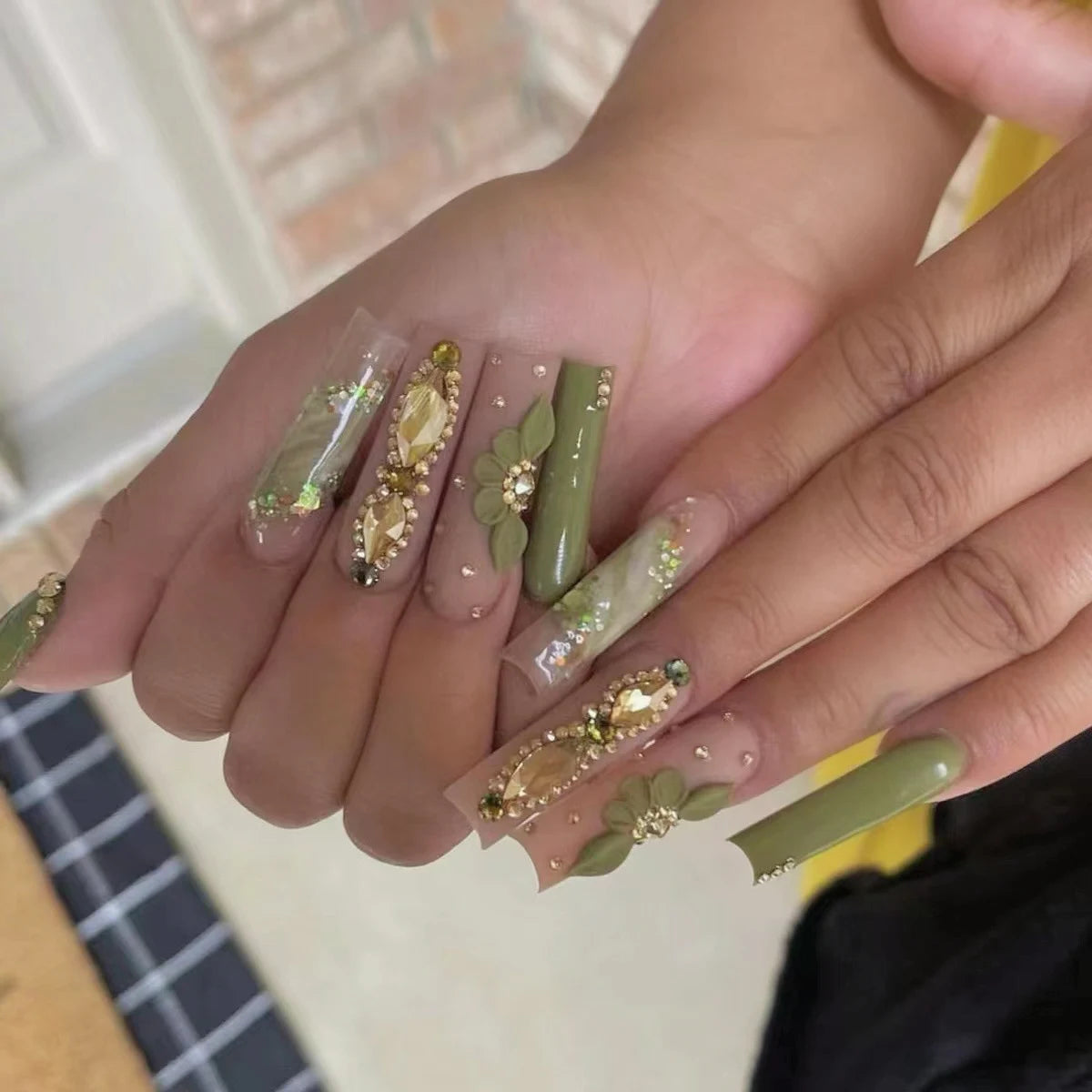 Wholesale Soft 24 Pcs Gel Press on Nails High Quality Acrylic Press on Nails Handmade