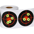 3 Inch Reactive Paper Shooting Targets Self Adhesive Splatter Target Stickers with Fluorescent Yellow Impact