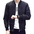 Men's Bomber Jacket Spring Autumn Windbreaker Coats Mens Casual Solid Thin Jacket Male Brand Outerwear Clothing 4XLTA117