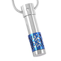 Stainless Steel Vintage Cylinder Cremation Necklace Ashes Keepsake Memorial Pendant Urn Jewelry Unisex