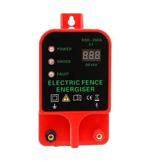 10km Farm Electric Waterproof Poultry Equipment With Alarm Function Portable Power Electric Fence Energizer