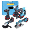 5 IN1 Brushless Cordless Torque Electric Impact Wrench Battery Power Impact Driver Combo