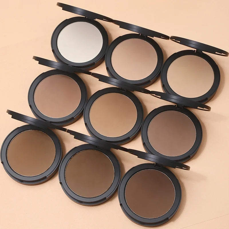 Custom Your Logo Cream Whitening Dark Skin Matte Foundation Powder Oil Control Setting Loose Powder