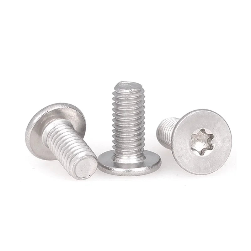 M2 X 3mm M2.5 CM Torx Internal Plum Blossom Anti-Theft Security Screw Micro Large Flat Head Ultra-Thin Head Machine Screw