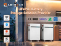 Solar Power Storage System 16kWh 51.2V LiFePO4 IP65 Hybrid Grid Split Stackable Home Battery Backup Energy Wall-Mounted Design