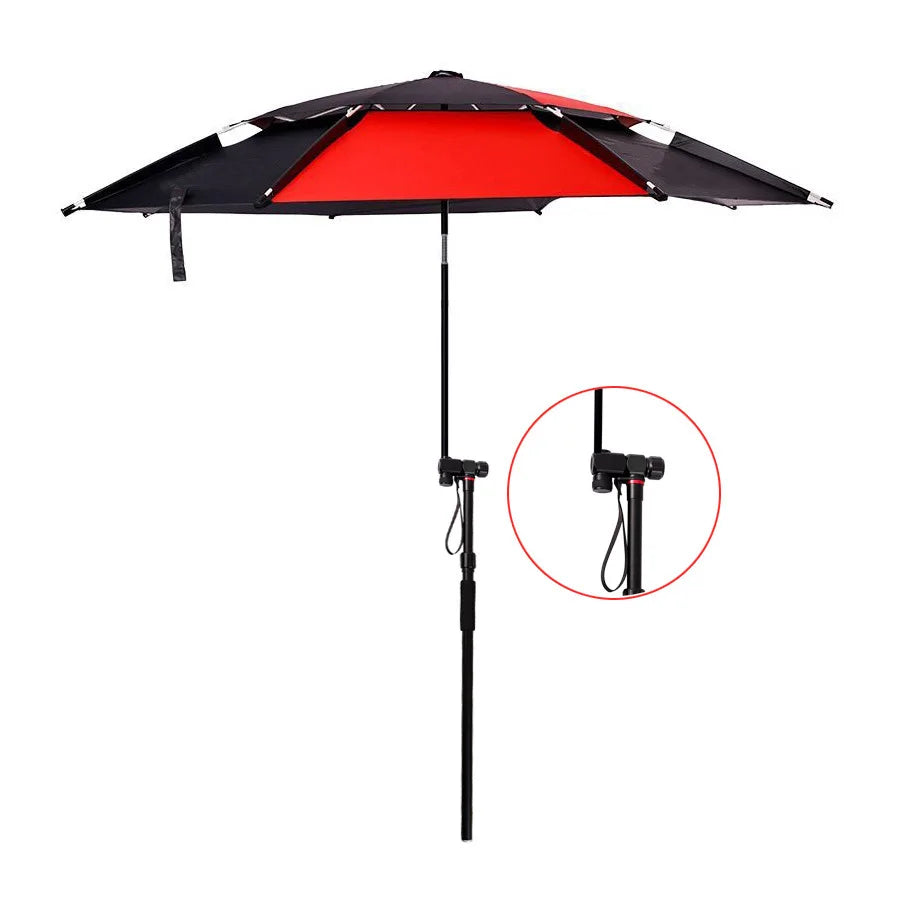 1.8-2.4M Outdoor Sun Shade Waterproof Universal Adjustable Carp Fishing Umbrella Green Arc 2.4M