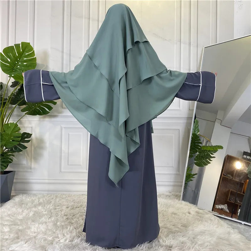 Khimar  Muslim Woman Jilbab Khimar Long Amira Hijab Khimar Niqab Shawls
