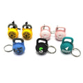 Wsnbwye Keychain Custom PVC Rubber Gift Anime Sublimation Fan DIY 3D Mini Kettlebell Model Luxury Key Ring Manufacturing