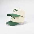 Custom Constructed 5-Panel Twill Sporty Snapback Cap Two Tone Contrast Color Frame Hat