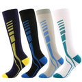 Wholesale Striped Knitted Crew Nylon Compression Sports Custom Logo Grip Running Football Men Women Socks