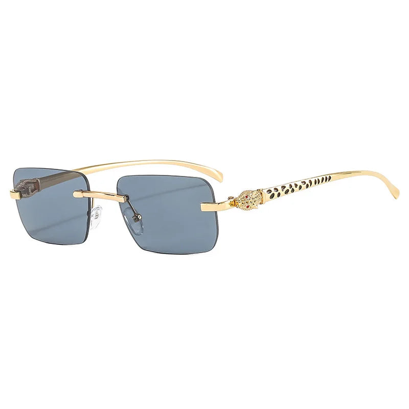 Superhot Eyewear 66400 Fashion 2022 Men Women Rectangle Sun Glasses Retro Vintage Rimless Sunglasses