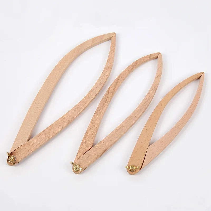 3pcs 8" 10" 12" Mixing  Wooden Caliper Clay Sculpture Tool