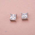 Hot Sale 925 Sterling Silver CZ square Earring