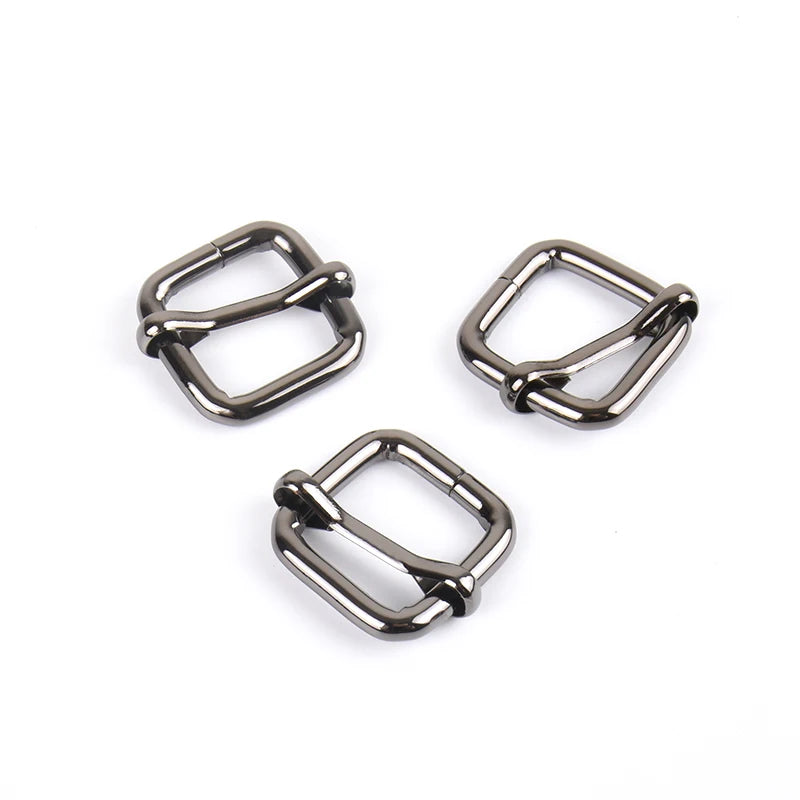 Factory Price 15mm Gunmetal Color Metal Pin Buckle Strap Adjustable Belt Buckle