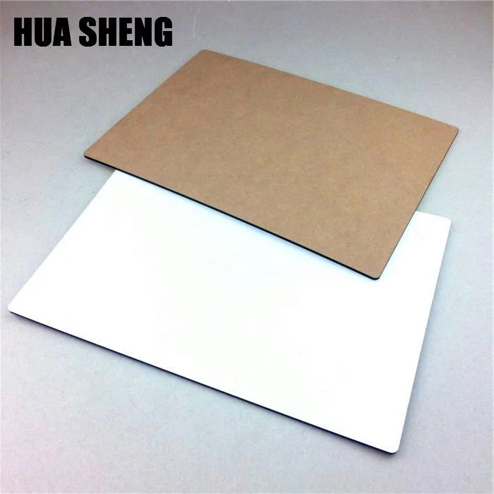 MDFSUB Eco-Friendly 3mm Single Side Gloss Dye Wood Blank UV Printed Sublimation MDF Sheet