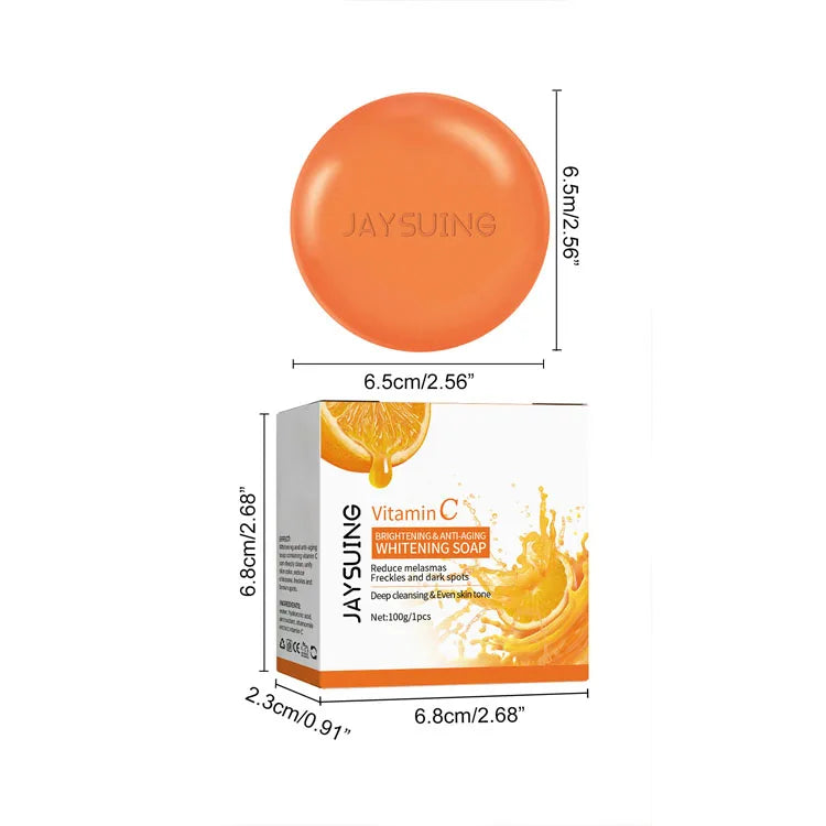 Wholesale Vitamin C Brightening&Anti-aging Whitening Soap 100g JAYSUING