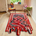 Elongated Wallart Drip Rug Custom Printed Rugs Size Shape Living Room Large Runner Floor Melt Carpet and Rugs