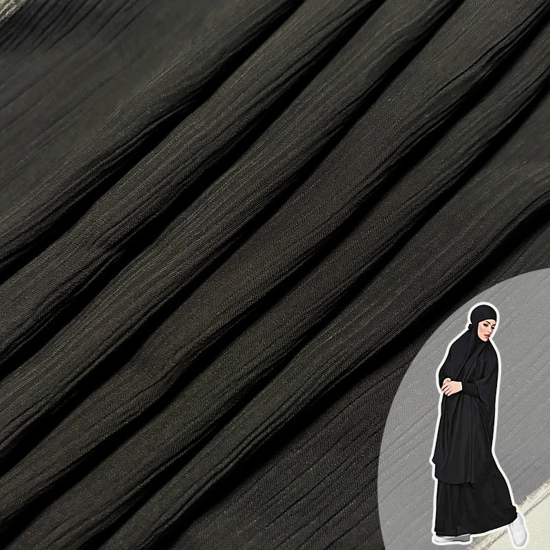 Wholesale Direct Sales 118gsm Chiffon 100Polyester Korean Crepe Fabric Imitation Acetate Fabric for Abaya MegaBDM