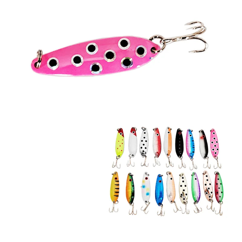 MISTER LURE Manufacturing Sequin Metal Freshwater Saltwater Trolling Quality Metal Spoon Lure