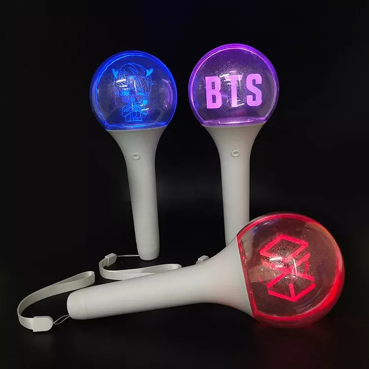 Custom Logo Party Supplies Magic Wand LED Glowing Acrylic Ball Shape Hand Light Concert Flashing Ball Stick