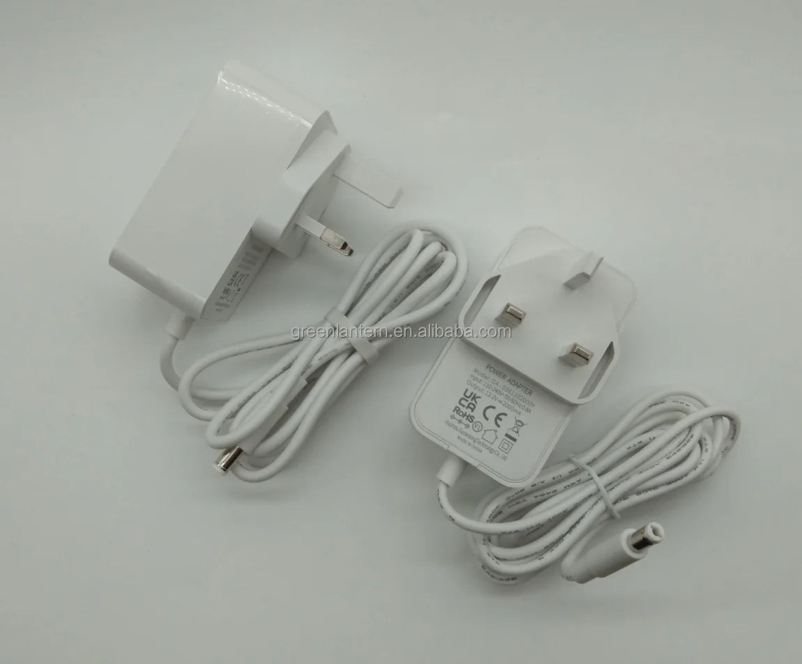 Three Pin BS Plug 12V 2A 24W Power Adapter White AC Adapter Plug-in Wall Power Supply  220V 12V Transformer for LED Lights