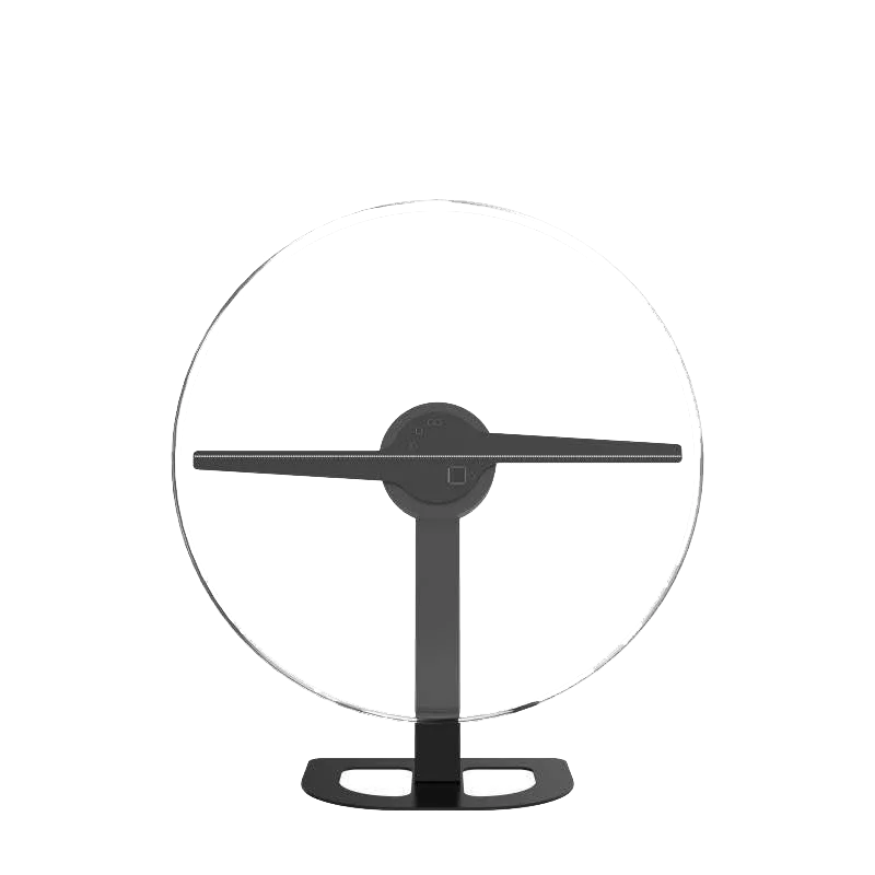 New Technology 32cm Desktop Trade Show Hologram Equipment Spinning 2 Blades 3d Holographic Display Lifelike with Wi-Fi Projector