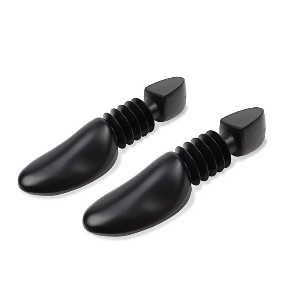 Low Price Durable Adjustable Size Black Shoe Tree Plastic Spring Shoe Stretcher Hexing Brand Wholesale Keep Shoes Good Shape