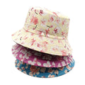 Landfond Sun Hat Summer Casual All-matching Fresh Sun Hat Flower Bucket Hat Make Your Face Look Smaller
