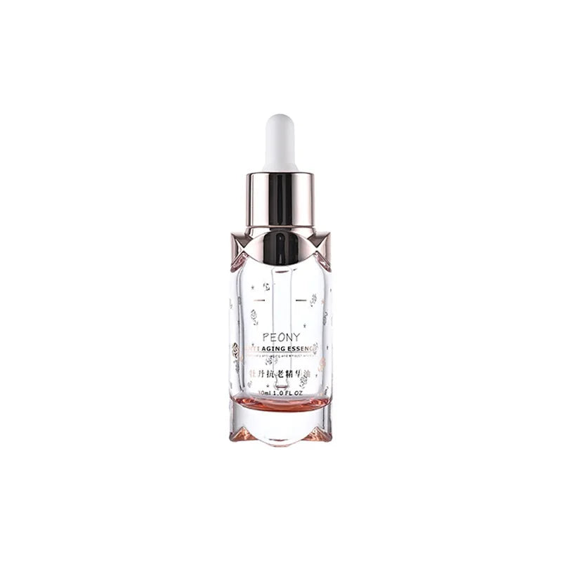 Manufacturers spot rose gold Flower Petal Design 30ml Thickened Glass Dropper Bottle for Essential Oils packing empty bottle