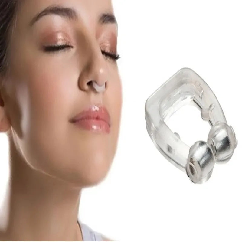 OEM anti-snoring nose clip manufacturer Magnetic anti snore silicone nose clip soft silicone snore stopper