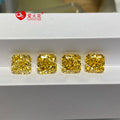 In Stock Crushed Ice Cut Synthetic Gemstone Price square Cut Corner Loose Cz Stones USA Yellow Cubic Zirconia