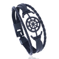 Men's Fashion Cuff Bracelets Personalized Cobwebs Leather Jewelry