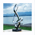 Custom Outdoor Home Garden Park High Quality Decoration Large Art Mirror Polished Abstract Sculptures Stainless Steel Statues